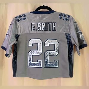 Dallas Cowboys Crop Jersey NFL Reworked Emmit Smith Upcyle cropped